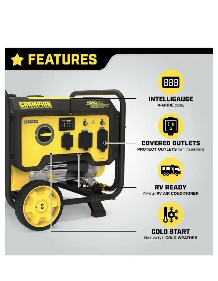 Champion 3650/4550 Watt Portable Generator