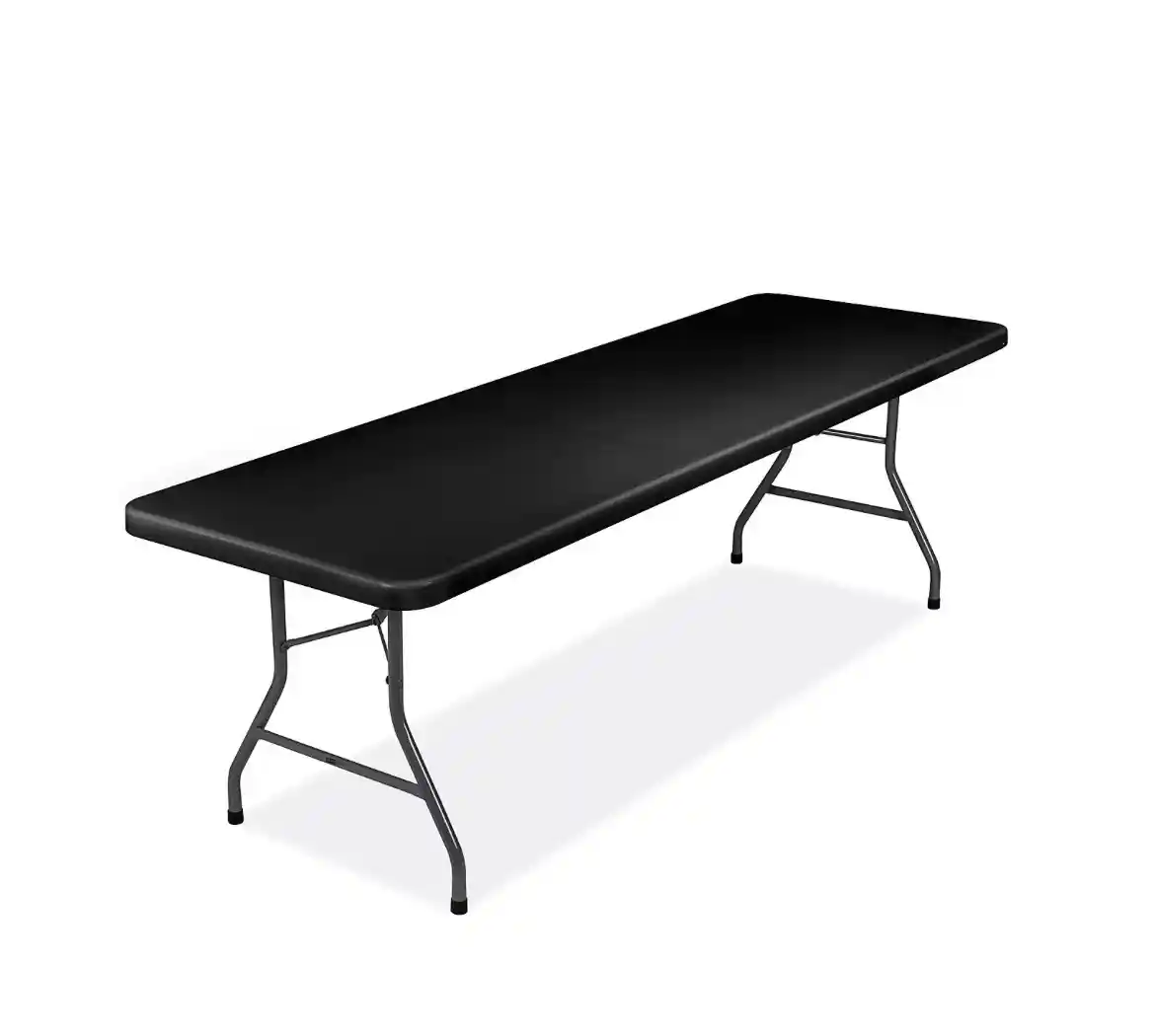 6ft Black Folding Table for Rent