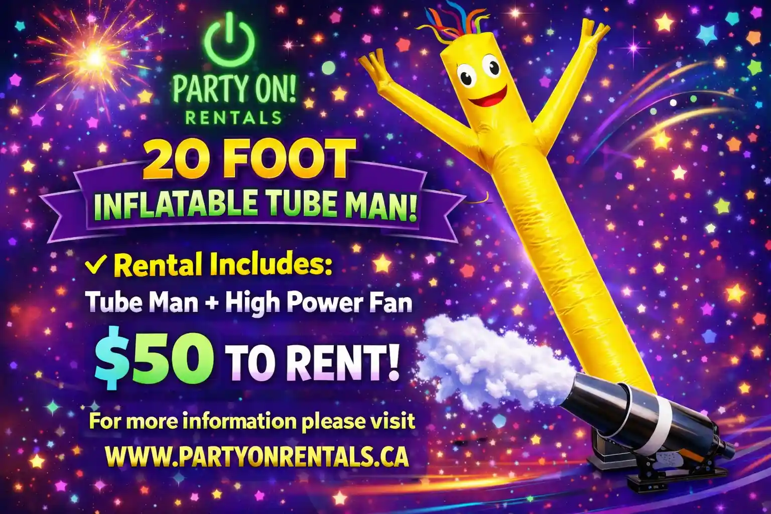 20' Inflatable Promotional Tube Man Sky Dancer