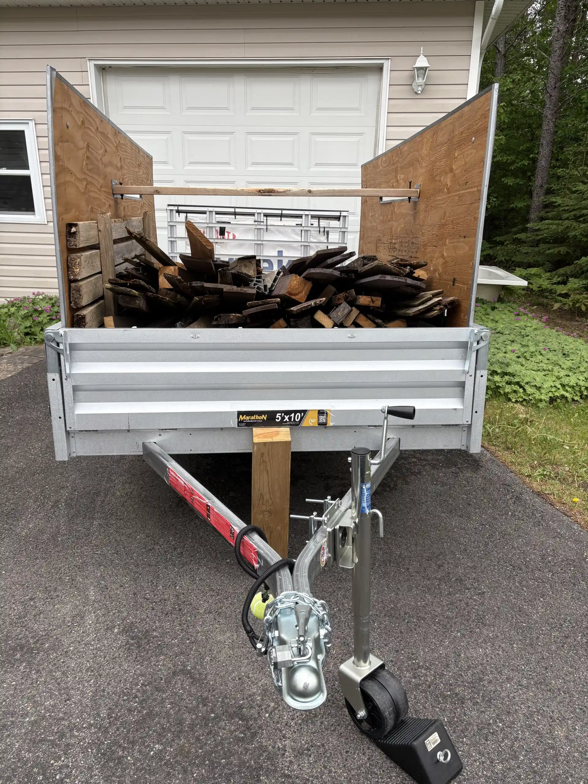 Large 5 x10 Utility Trailer with Side Walls