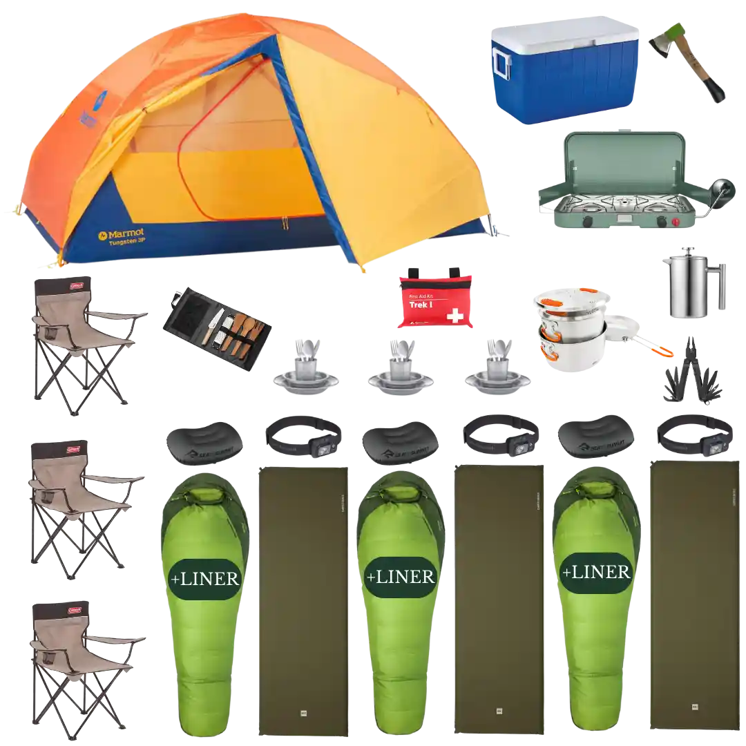 Camping Complete Package for 3