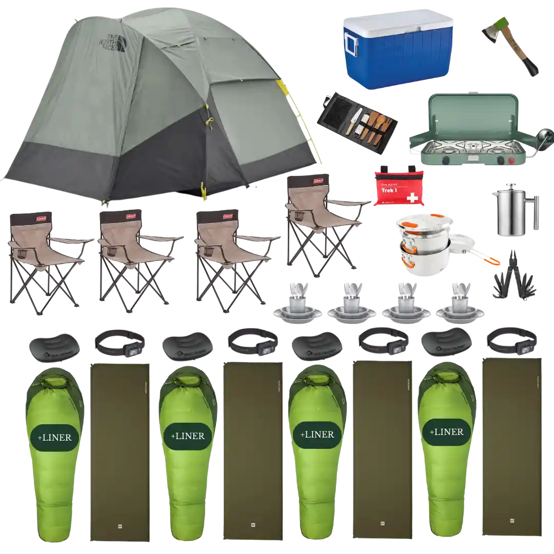 Camping Complete Package for 4