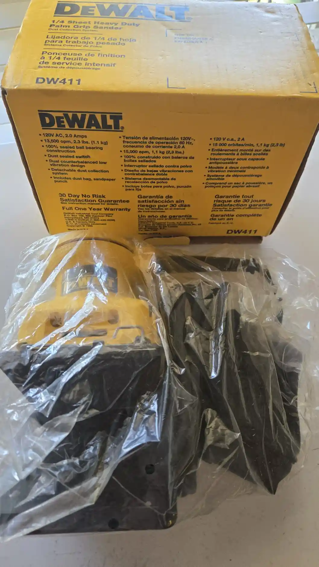 DeWalt DW411 1/4 Sheet Heavy Duty Palm Grip Sander