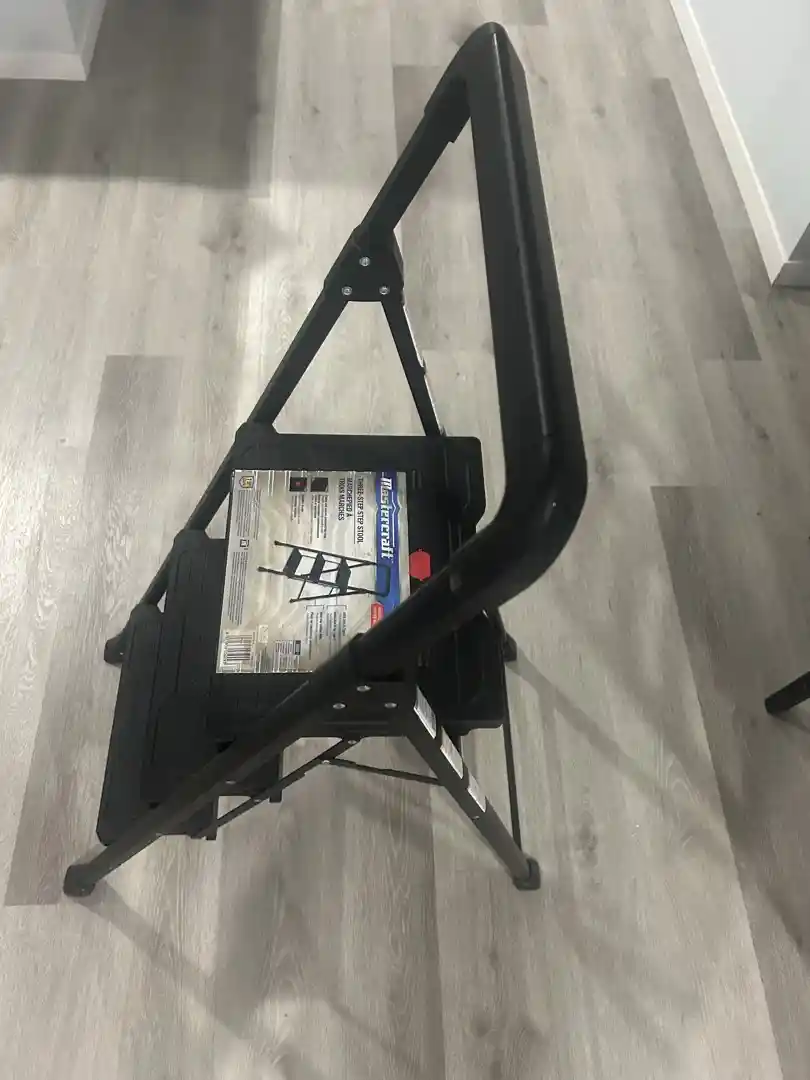 Mastercraft 3-Step Folding Step Stool Ladder