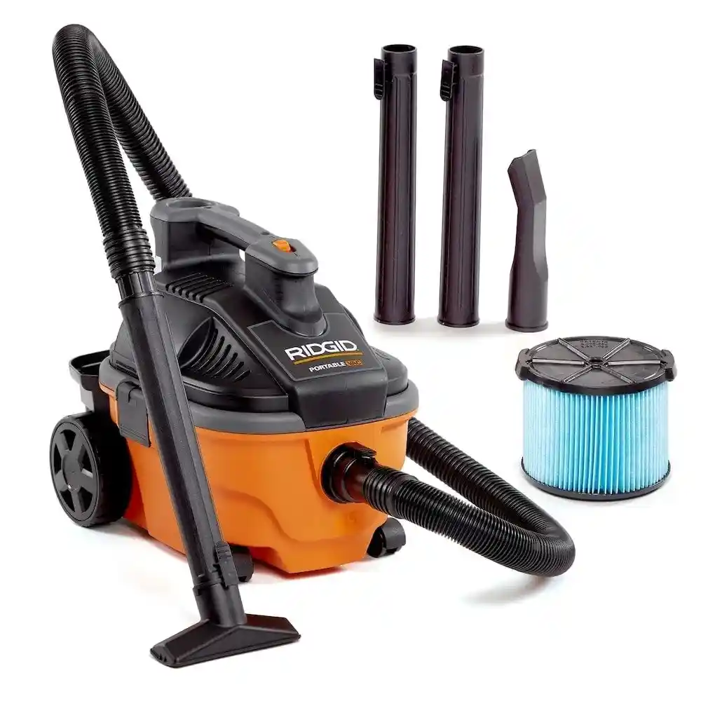 Portable RIDGID Shop Vac Rental – 4-Gallon 5.0HP