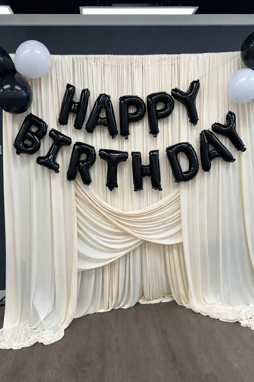 Event backdrop curtains