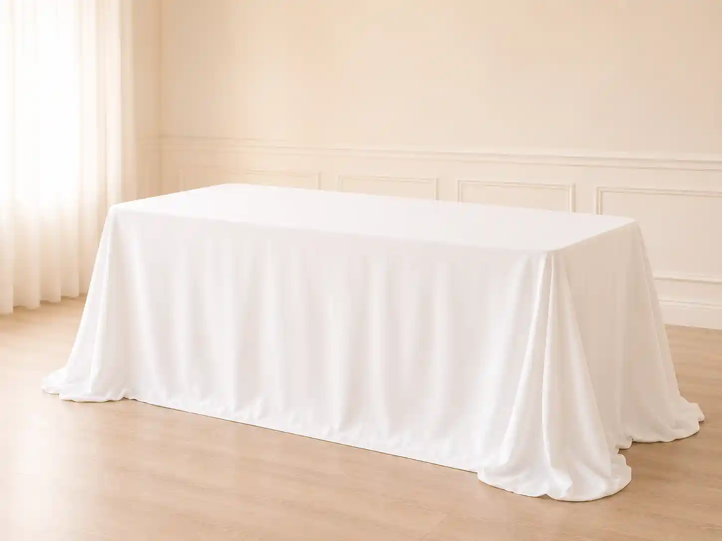Elegant White Tablecloths for R E N T A L 🤍