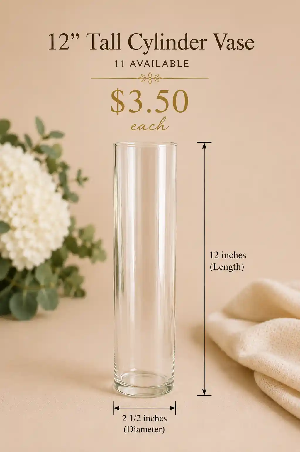 Glass Vases for R E N T A L