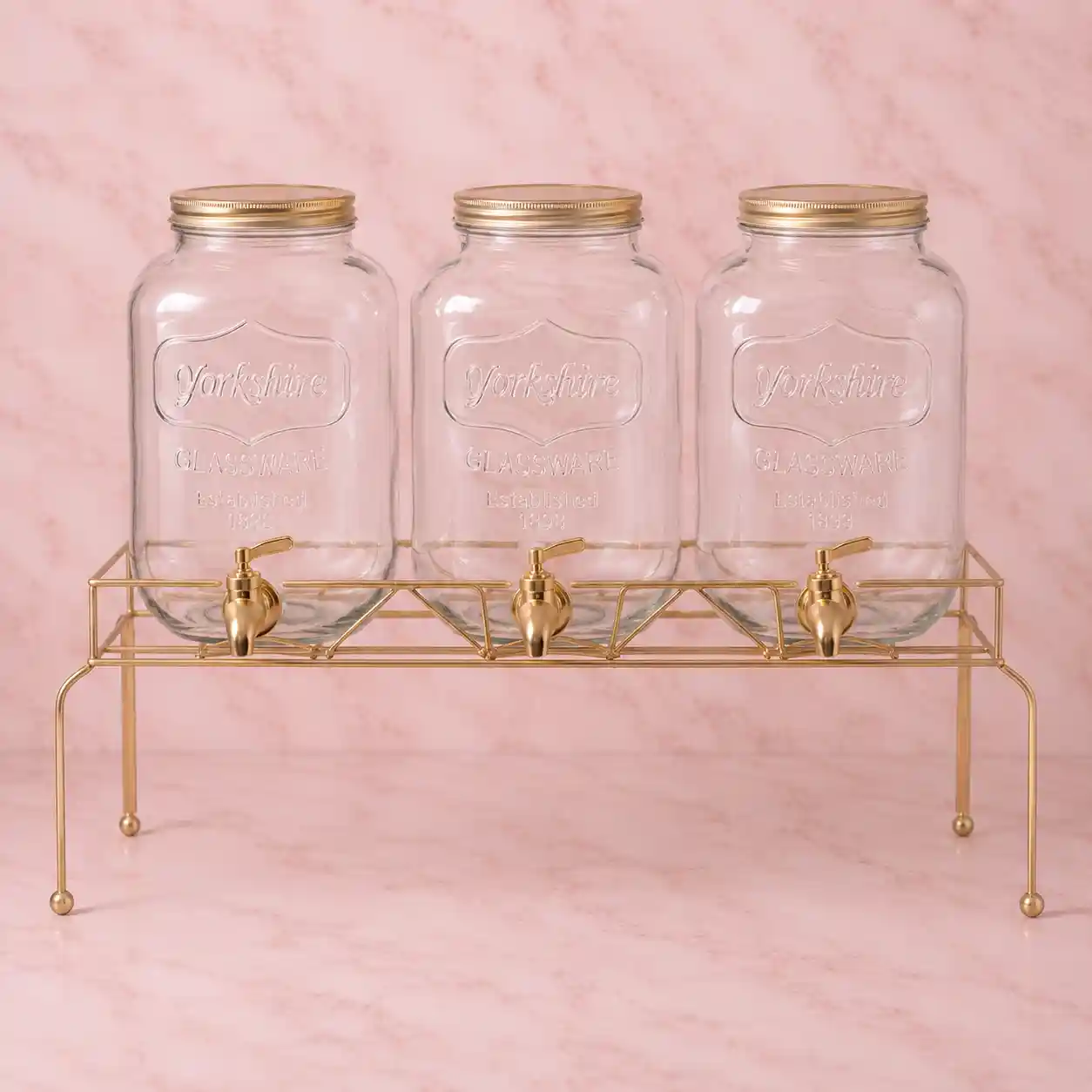 Gold Beverage Dispenser Stand for R E N T A L