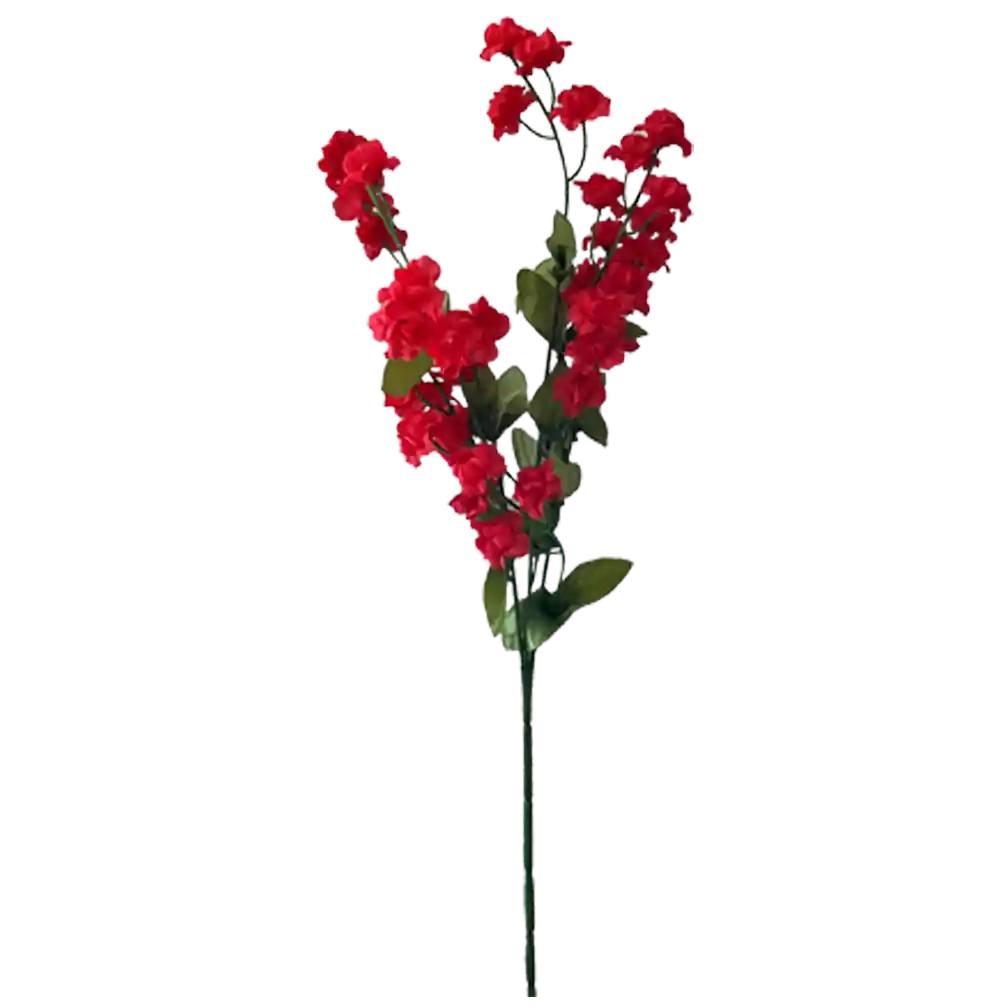 Fake Flower Stem: Baby's Breath, Red
