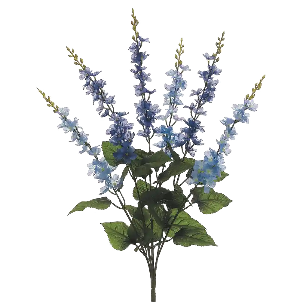 Fake Flower Bush: Delphinium Bush, Blue/Purple