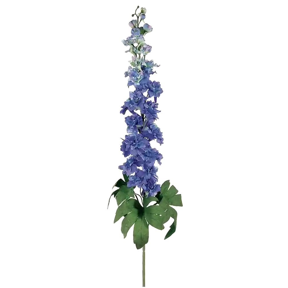 Fake Flower Stem: Delphinium Spray, Blue/Purple