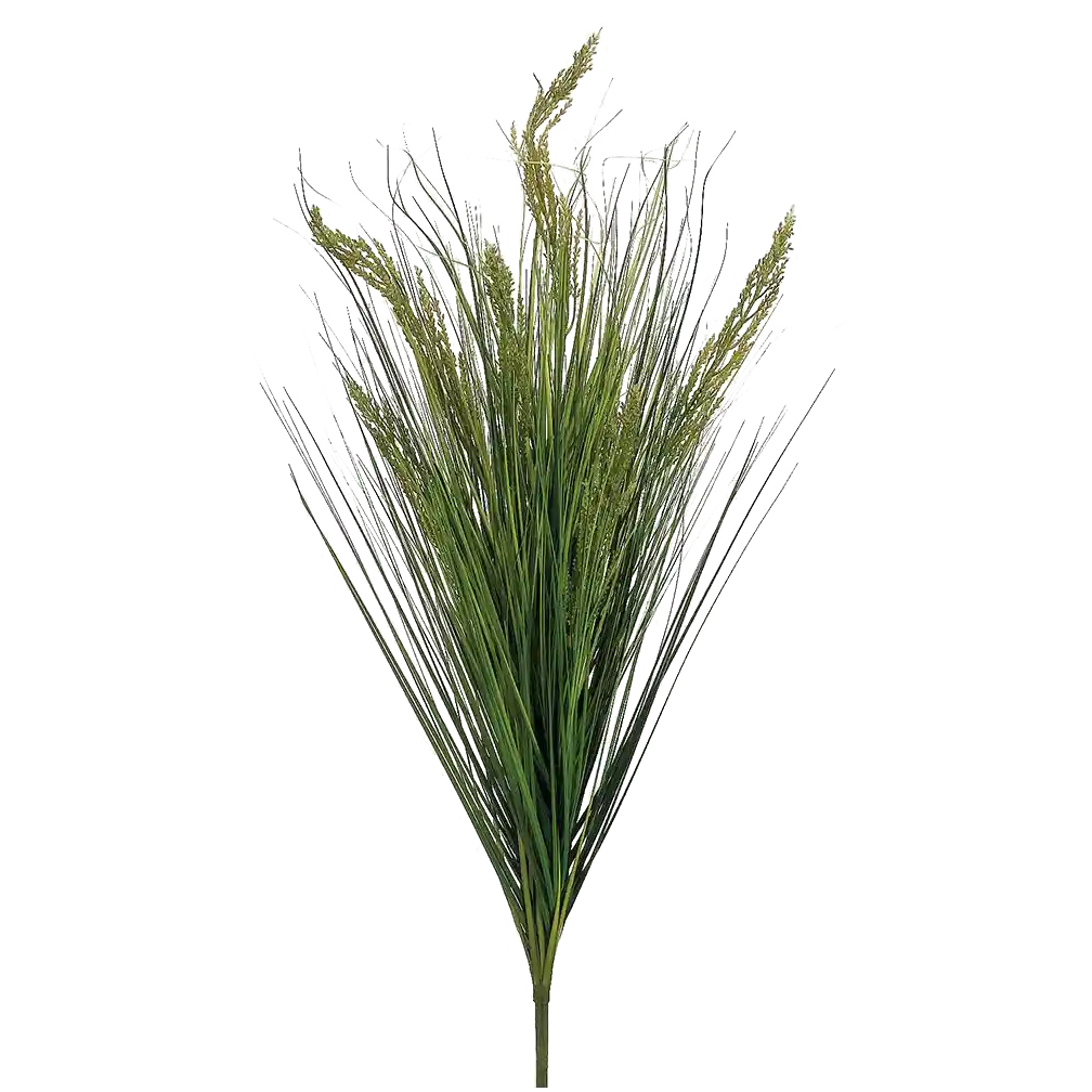 Fake Flower Bush: Grass Bush, Green