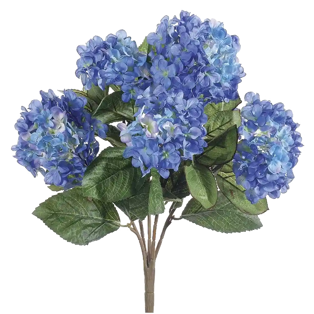 Fake Flower Bush: Hydrangea Bush, Blue