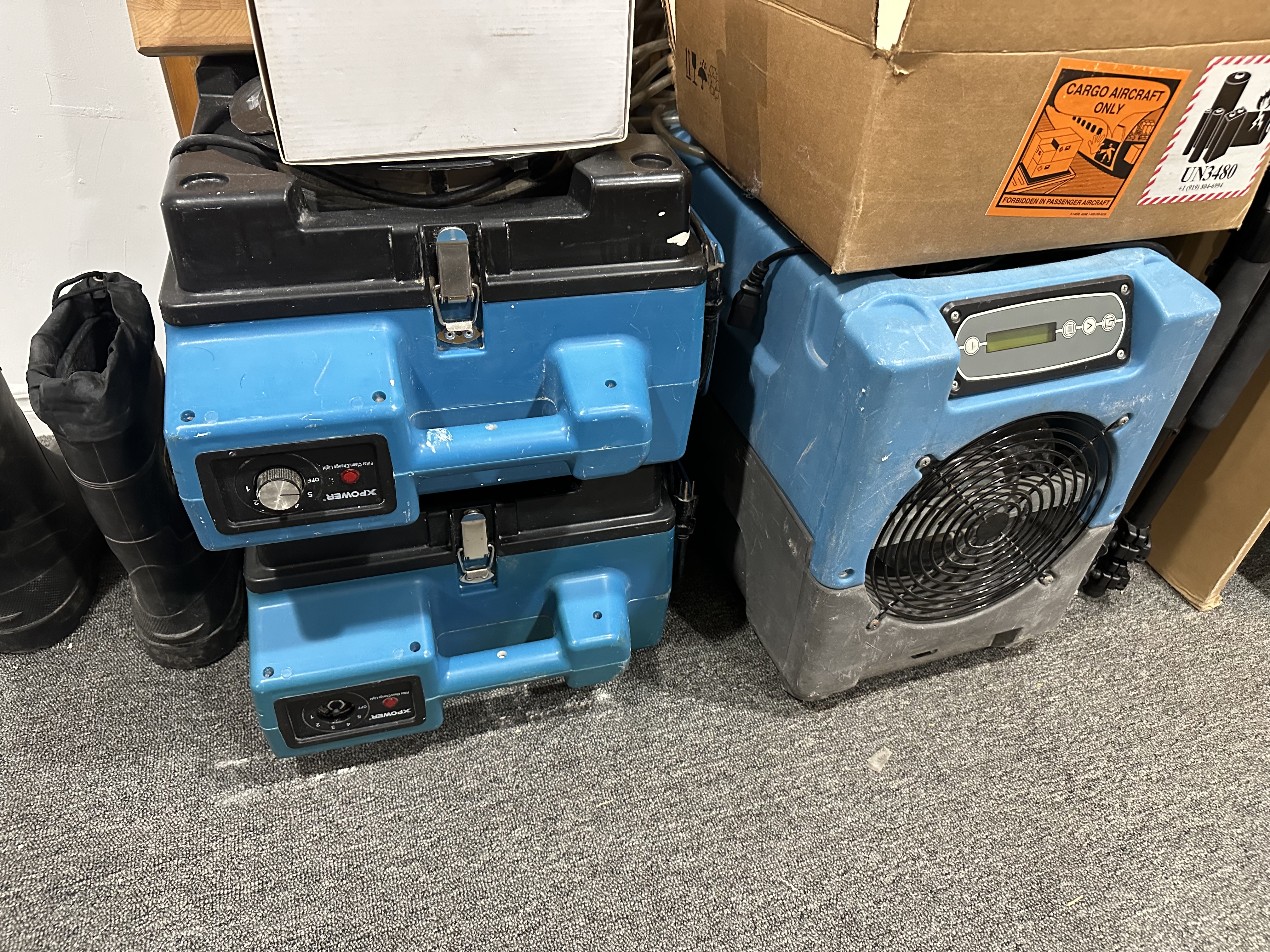 Flood/mould remediation HEPA air scrubber