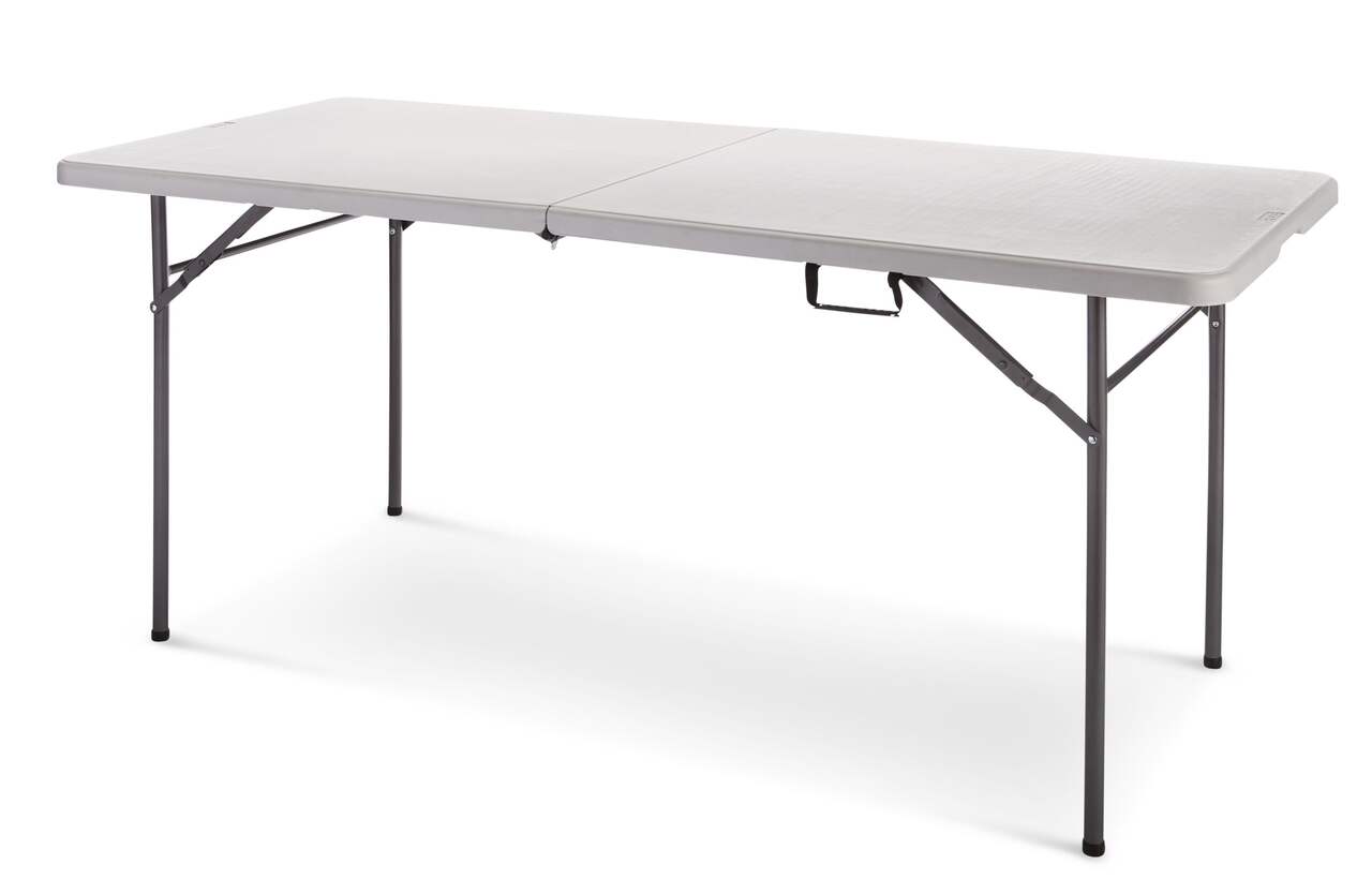 6ft White Foldable Table