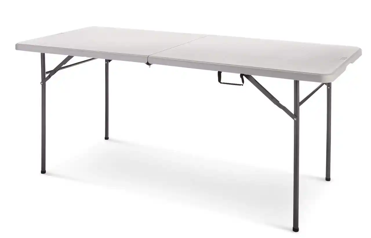 6ft White Foldable Table