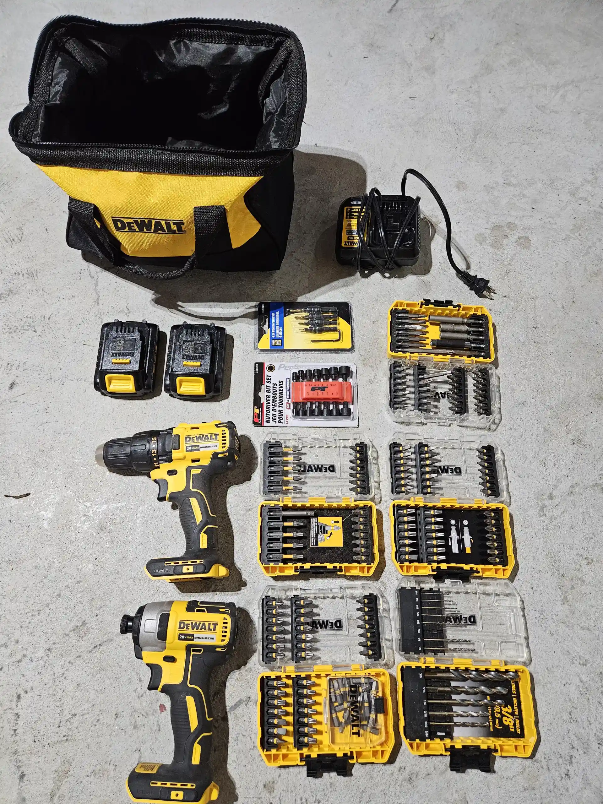 DEWALT 20V Cordless Drill/Driver and Impact