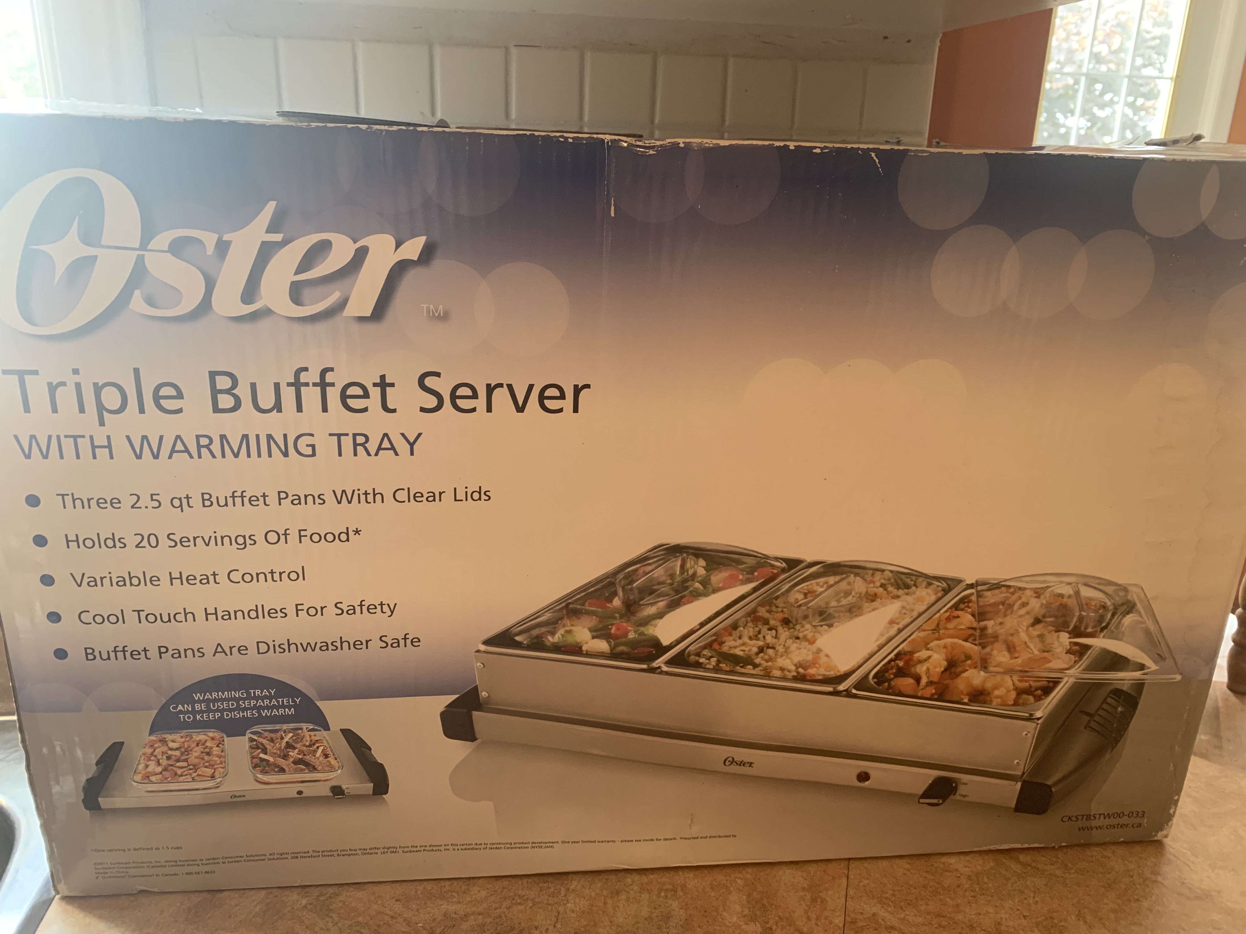 Triple Buffet Server