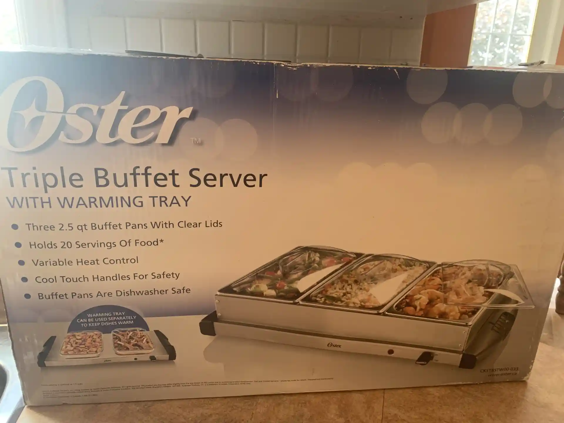 Triple Buffet Server