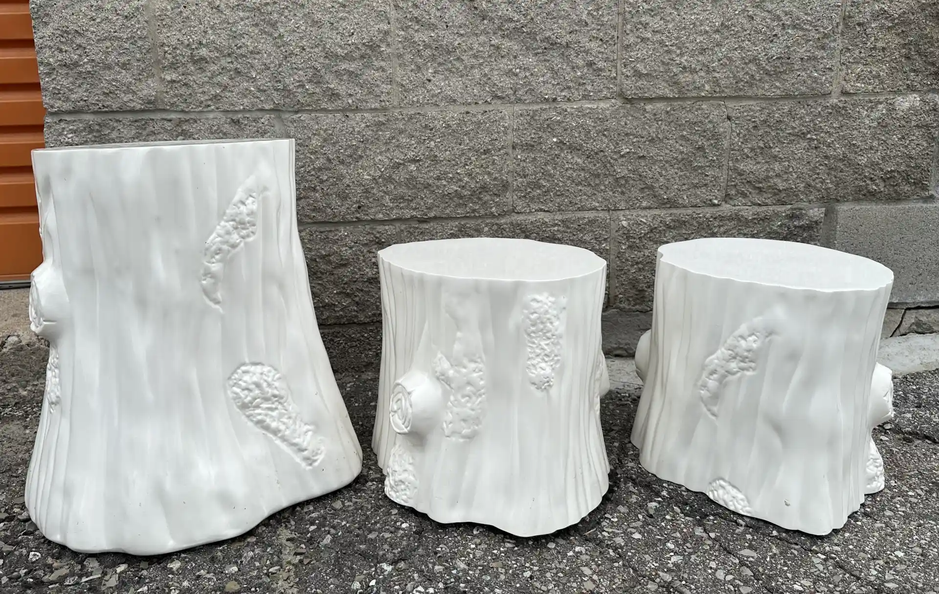 Decorative Tree Stumps - Set of 3