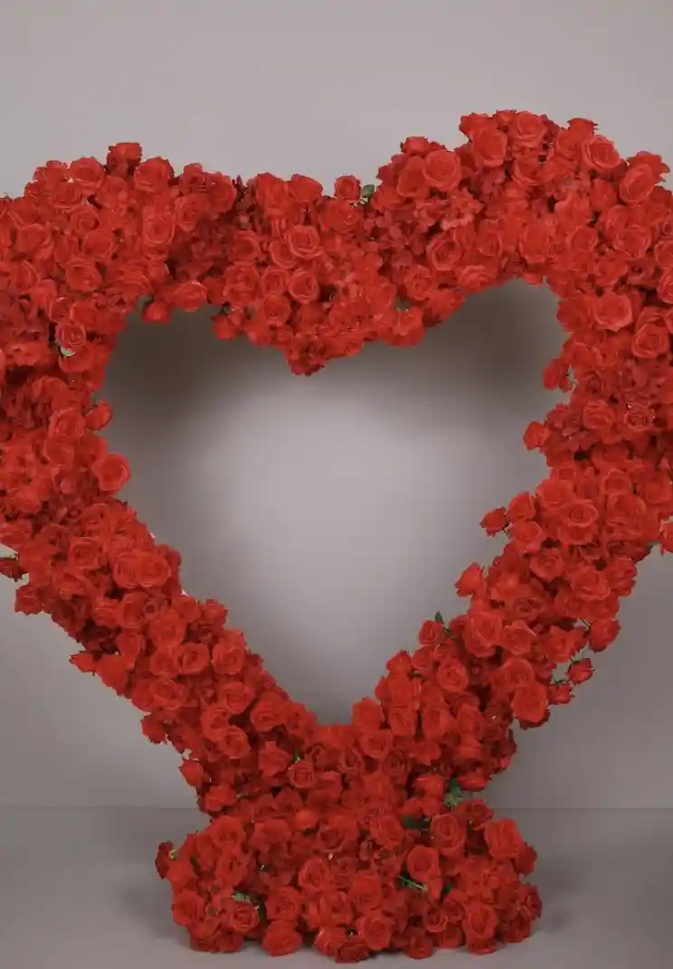 Red Rose Heart-Shaped Arch Rental