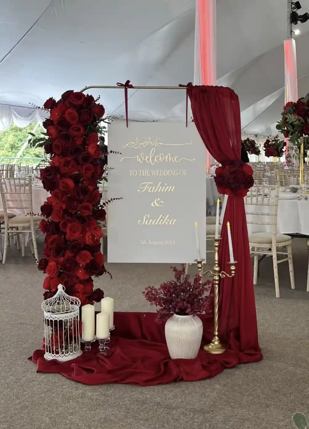 rent-stand for welcome board