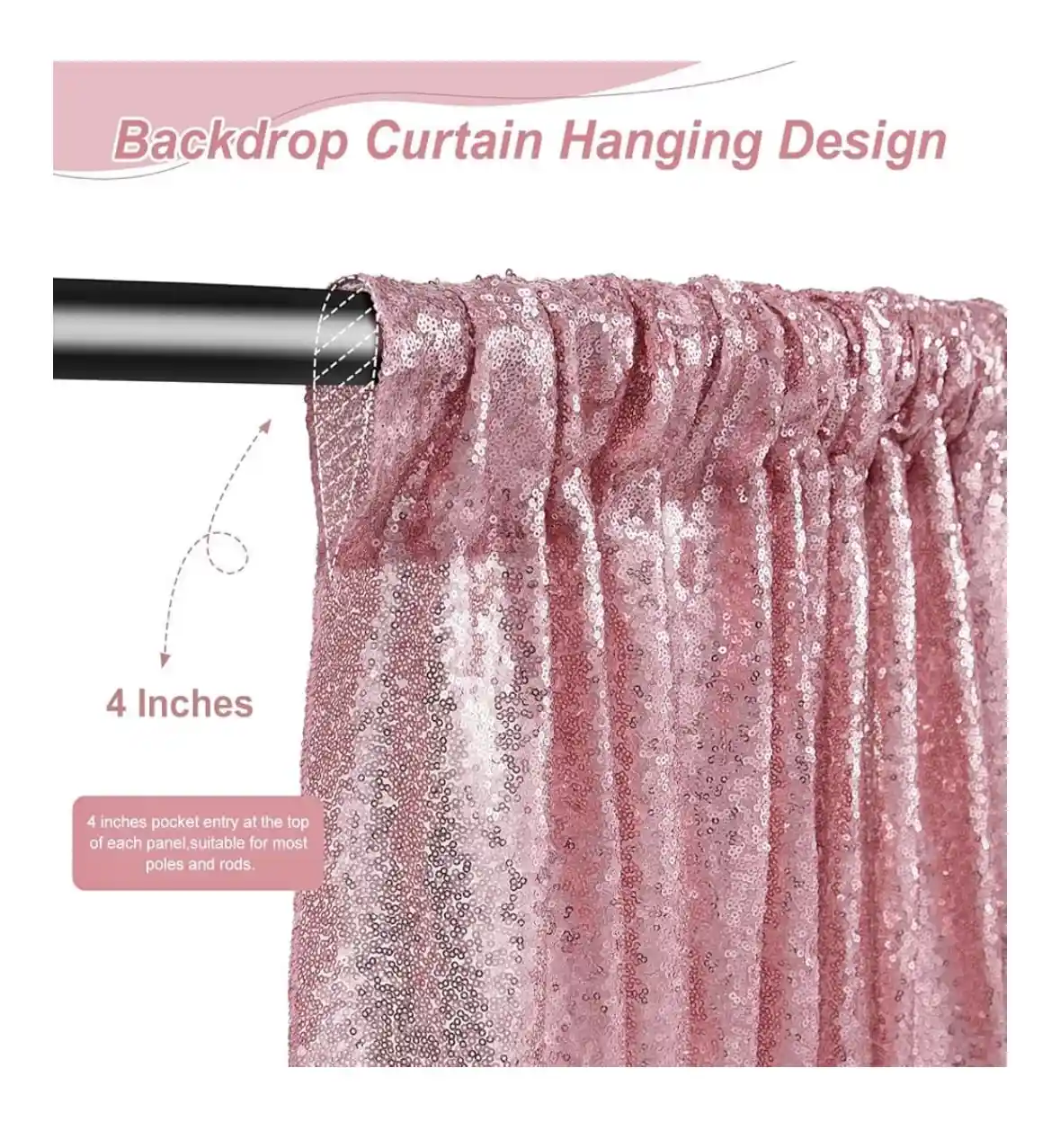 rent- pink curtain