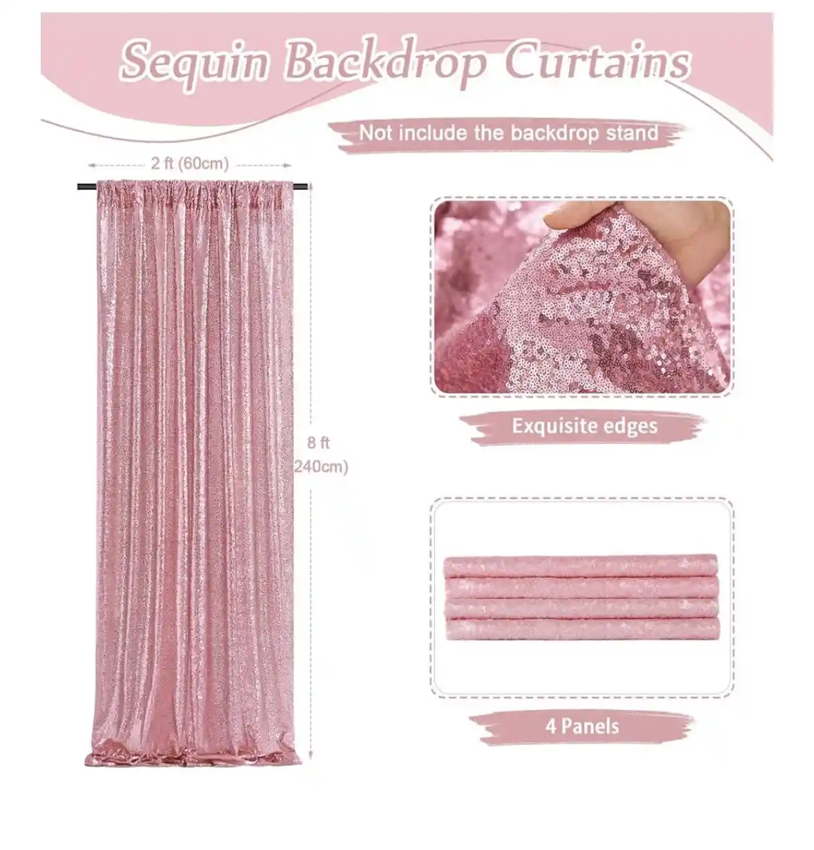 rent- pink curtain