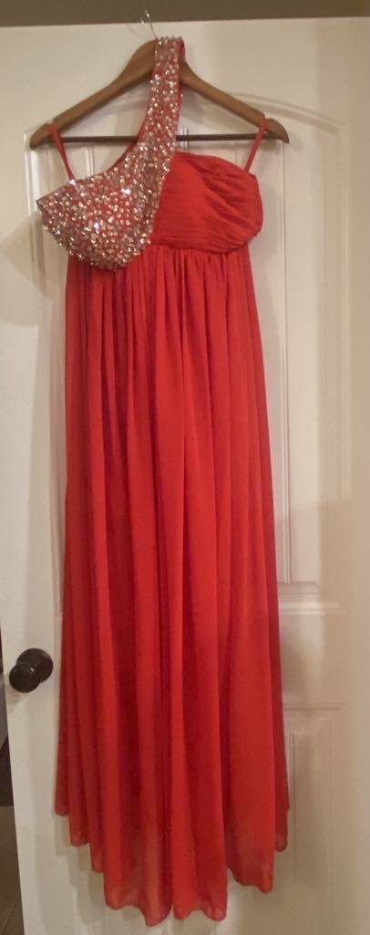 Red Halter Gown