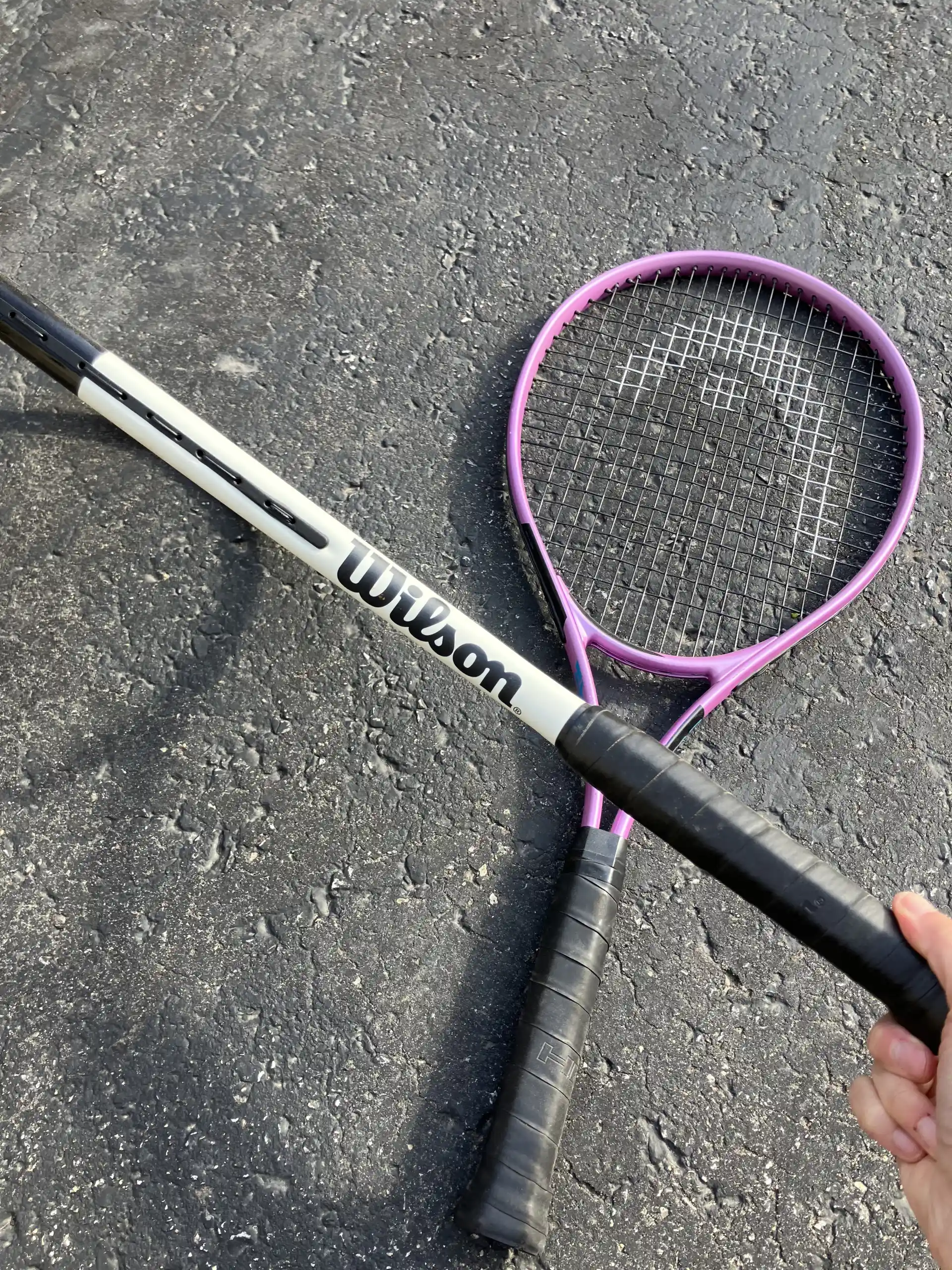 Set of tennis rackets