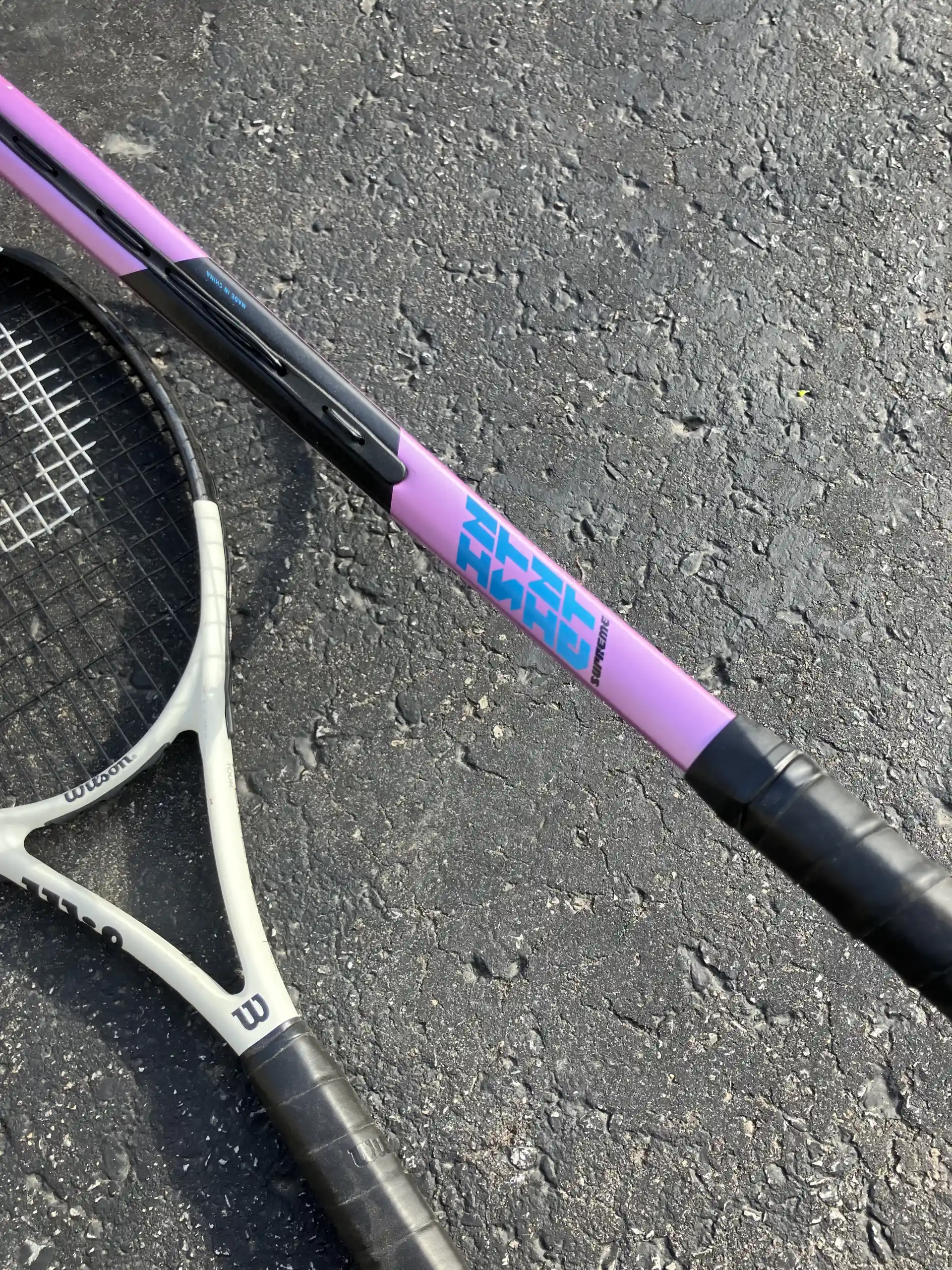 Set of tennis rackets