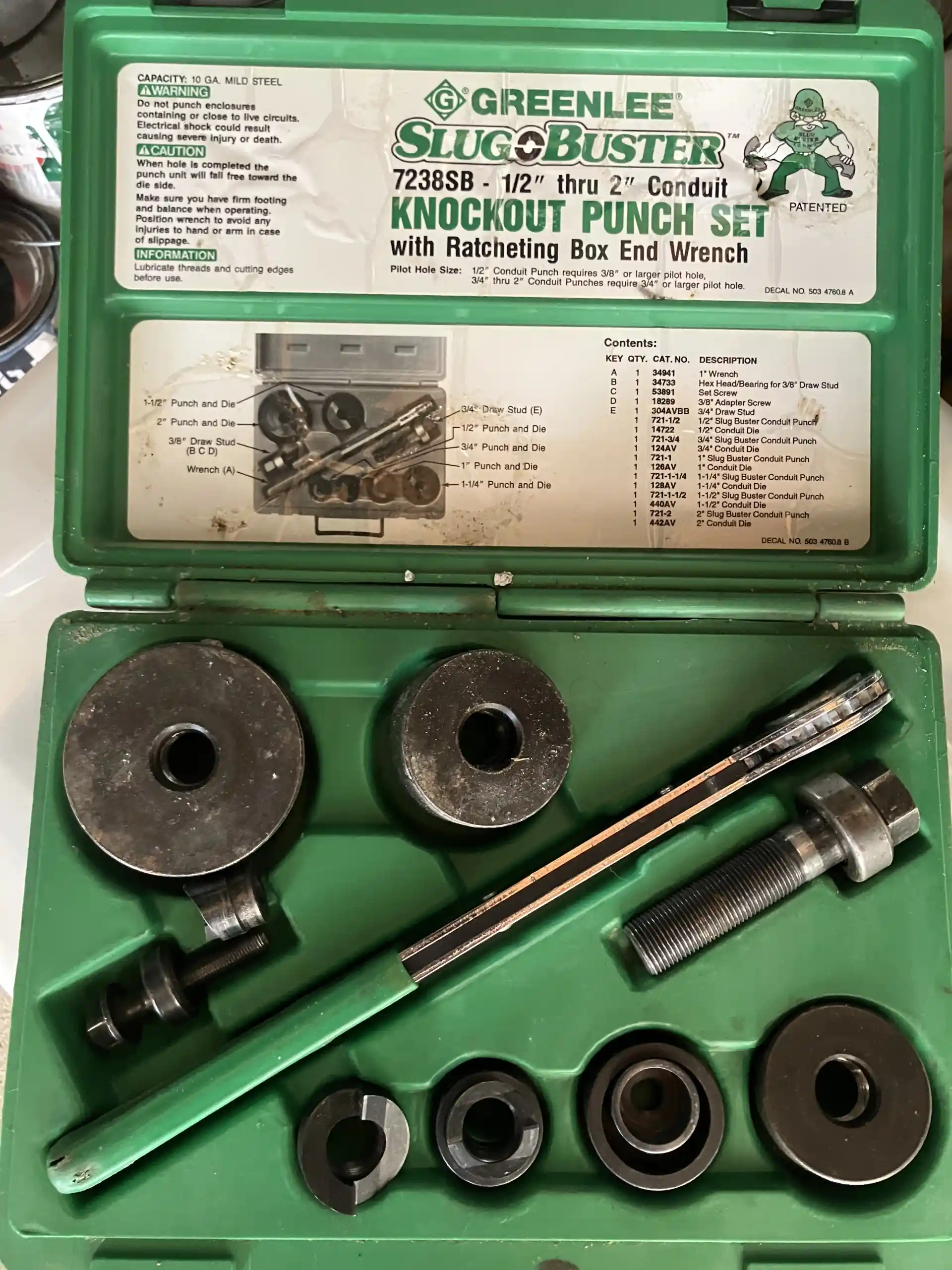 Knockout Punch Set with Ratcheting Box