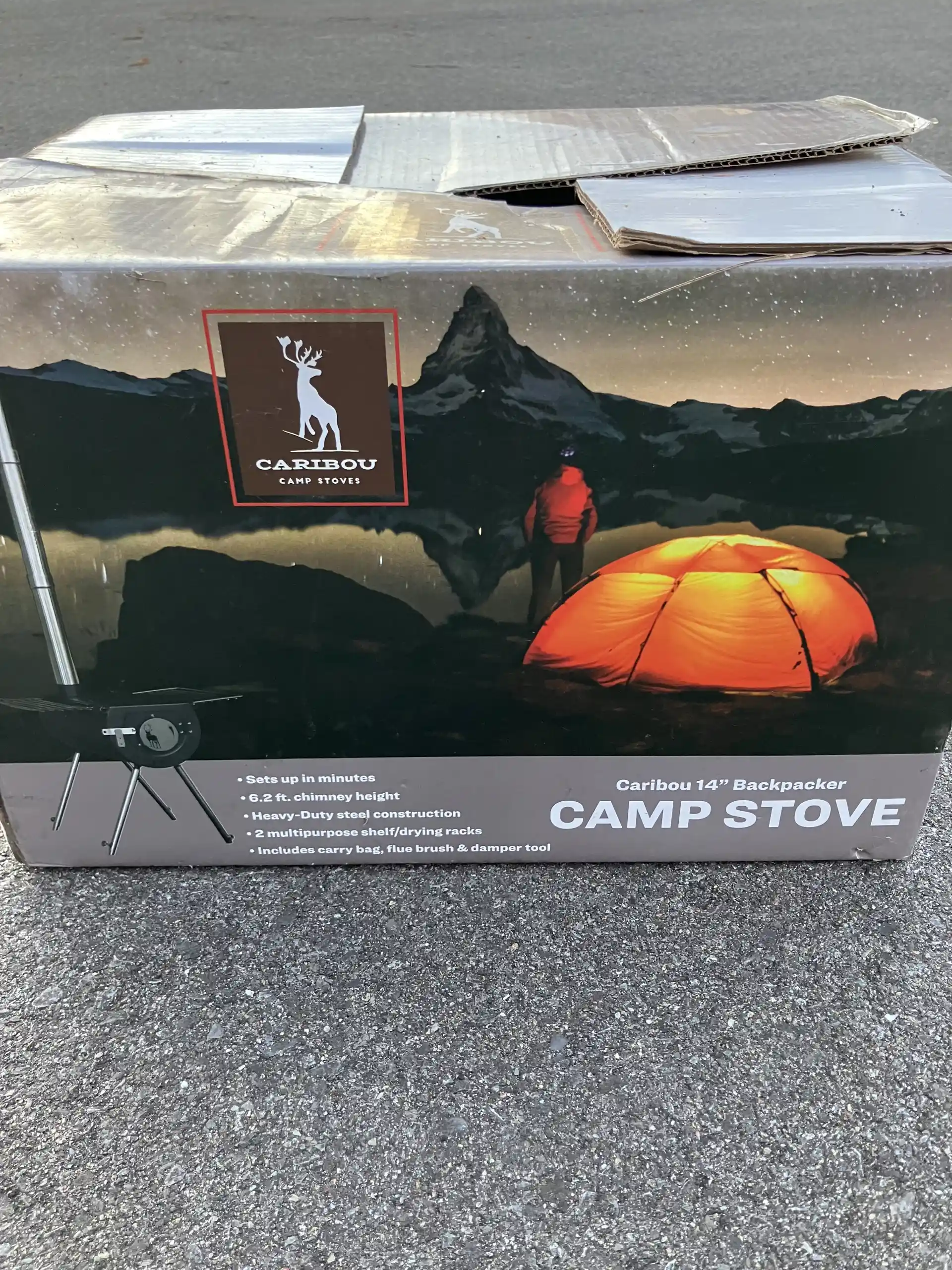 14” backpacker camp stove