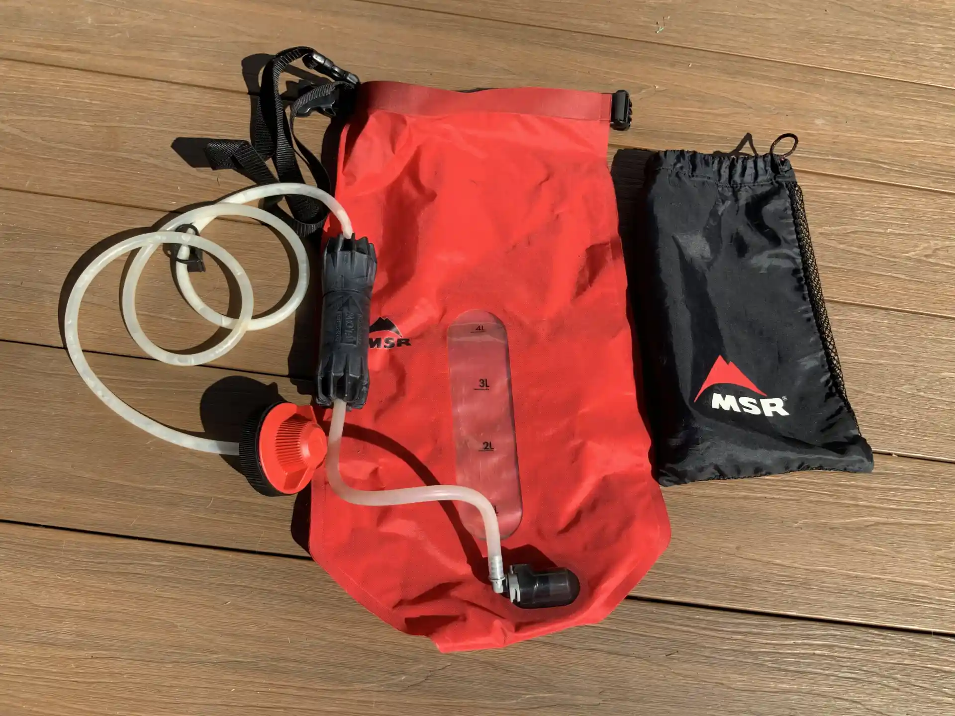 MSR gravity water filtration system