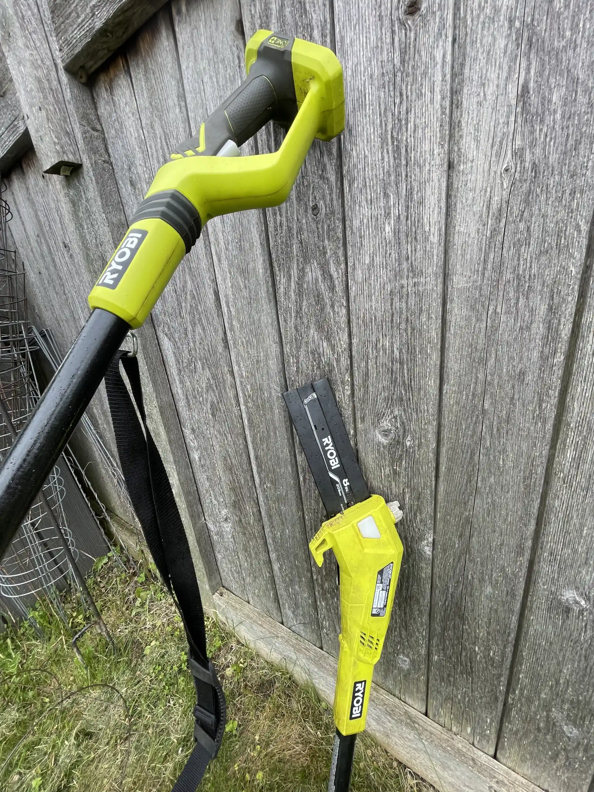 8” pole chain saw