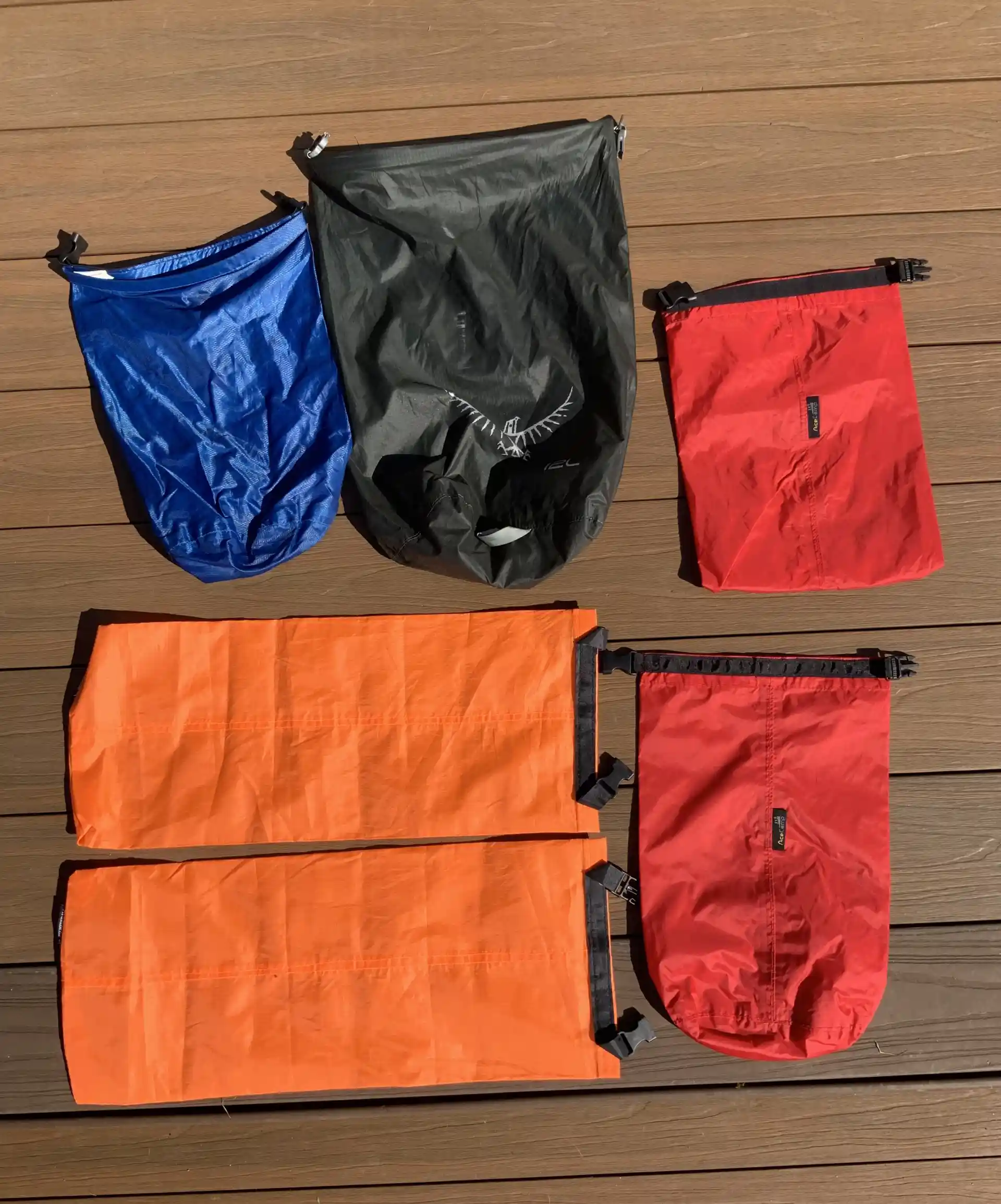 various dry sacks