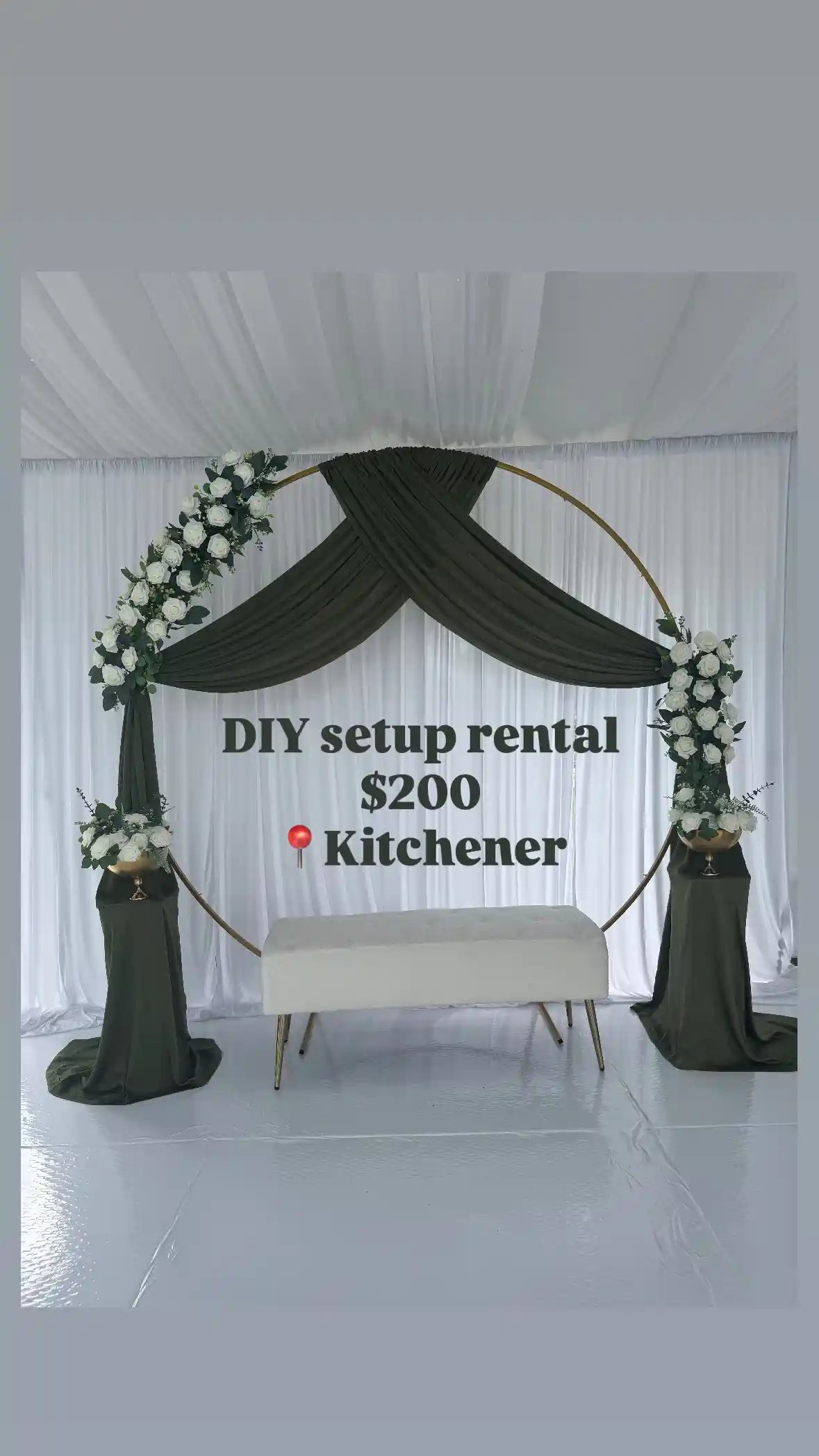 rent-green and white setup