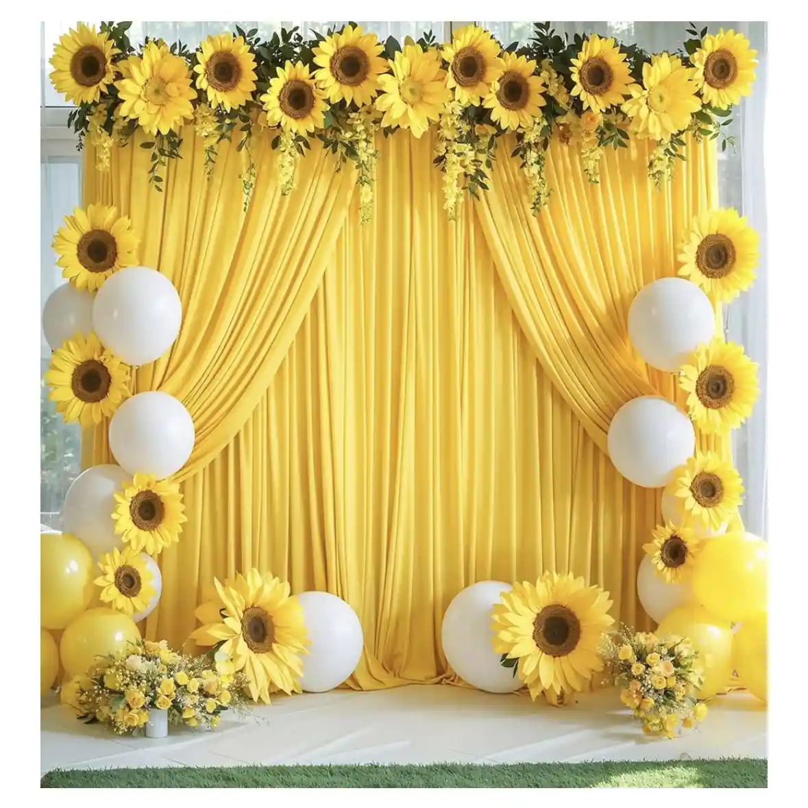yellow curtain