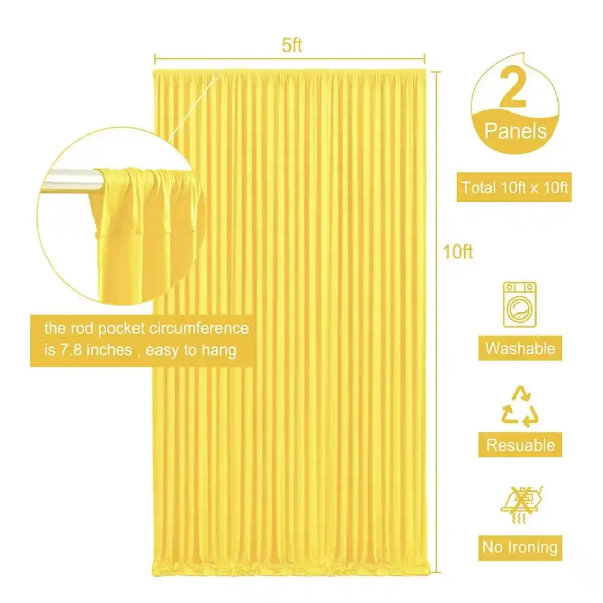 yellow curtain