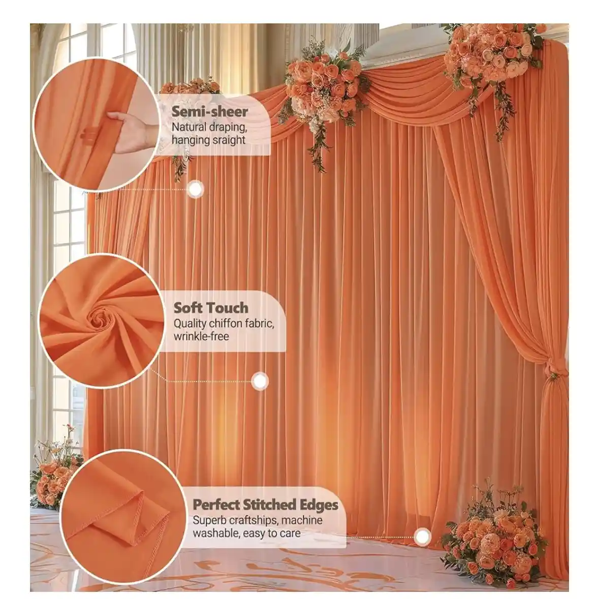 chiffon curtain