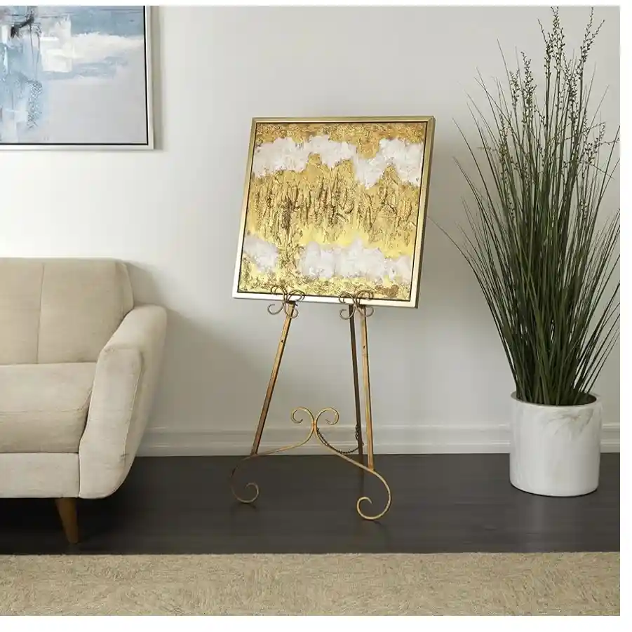 gold easel