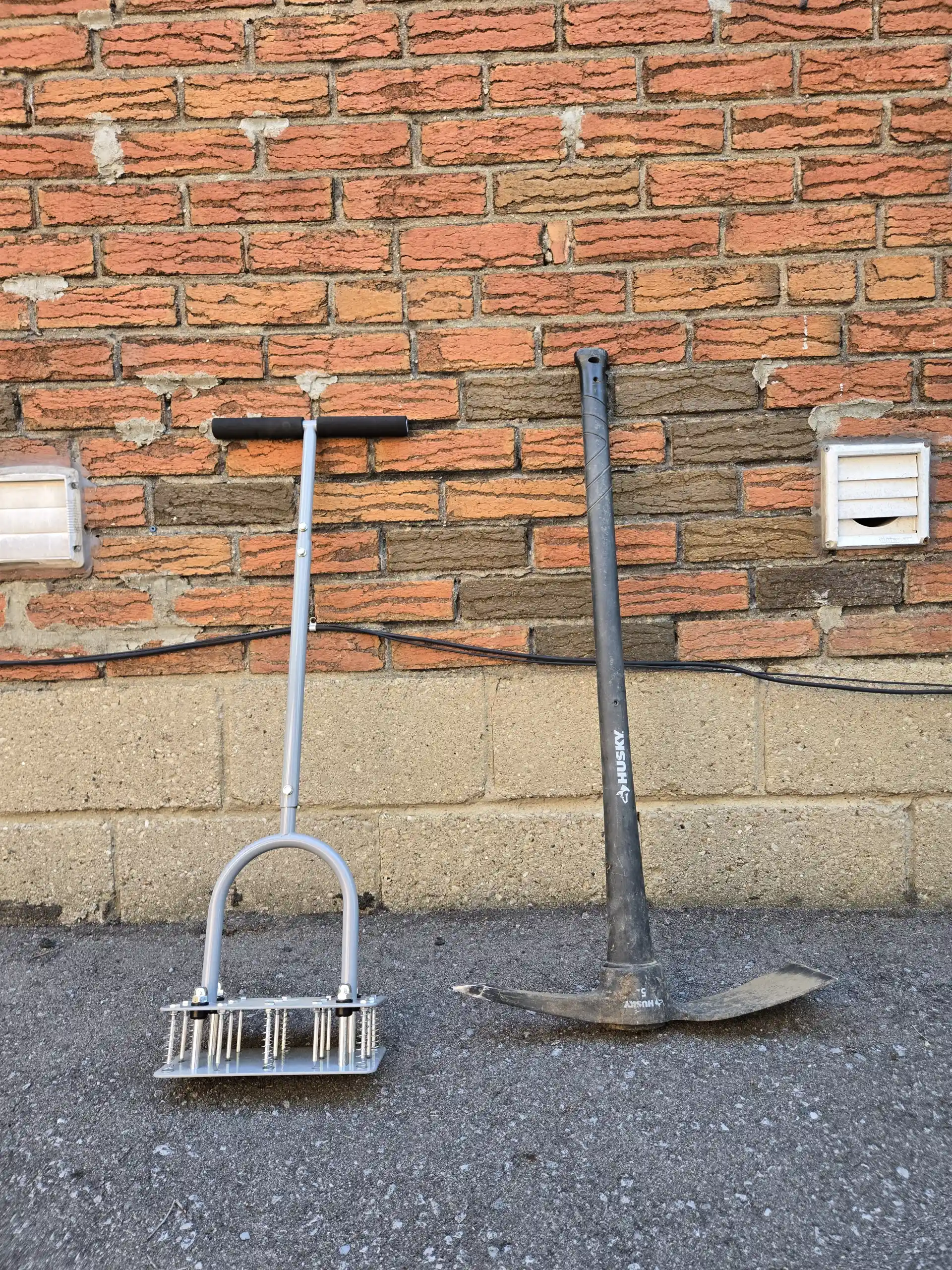 Lawn Aerator and Mattock