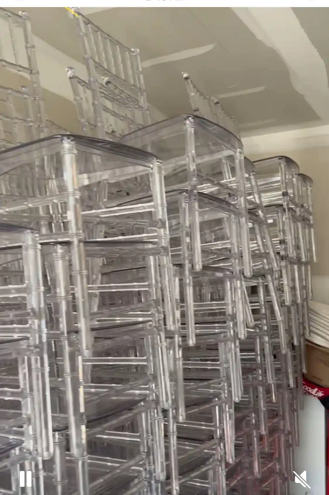 Party/acrylic chairs for rent