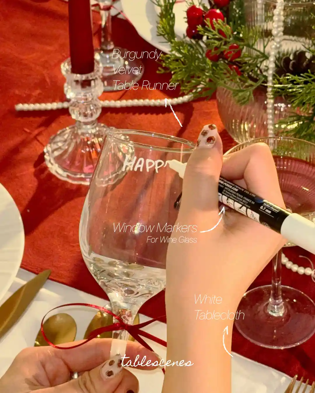 Holiday Dinning Decor Rental Set