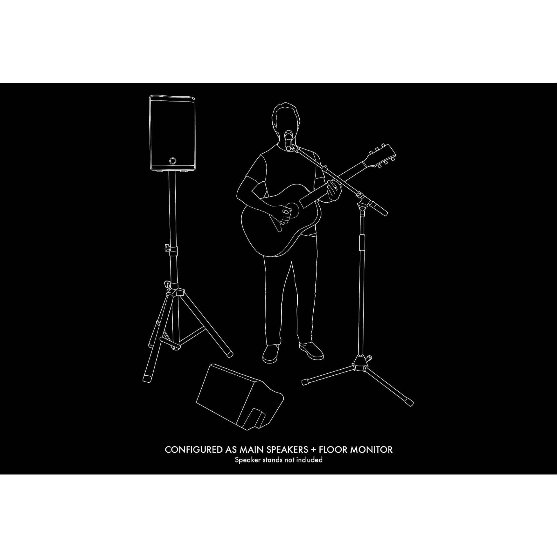 Harbinger M100-BT PA Mixer With Bluetooth 8" Mains