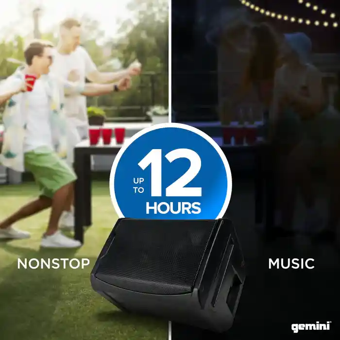 Portable 200W Bluetooth PA Speaker 12 Hour Battery