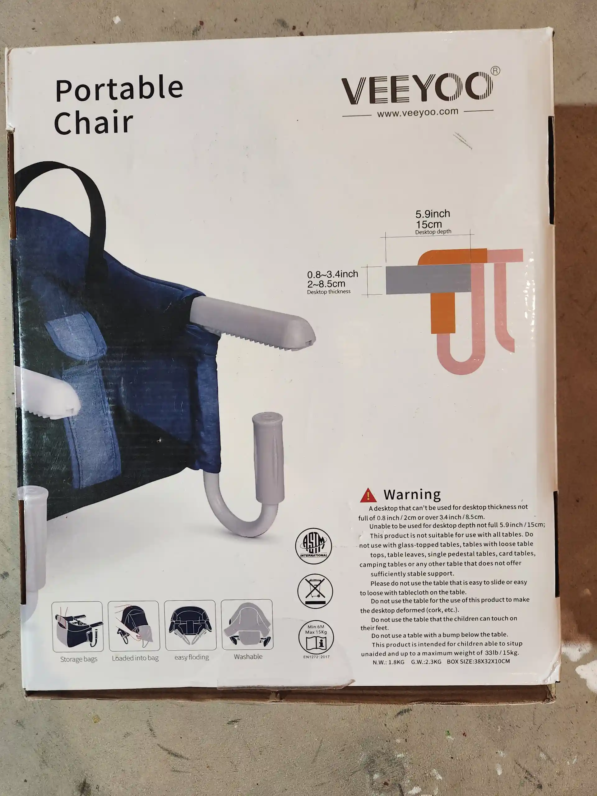 Portable Hook on Chair for Babies