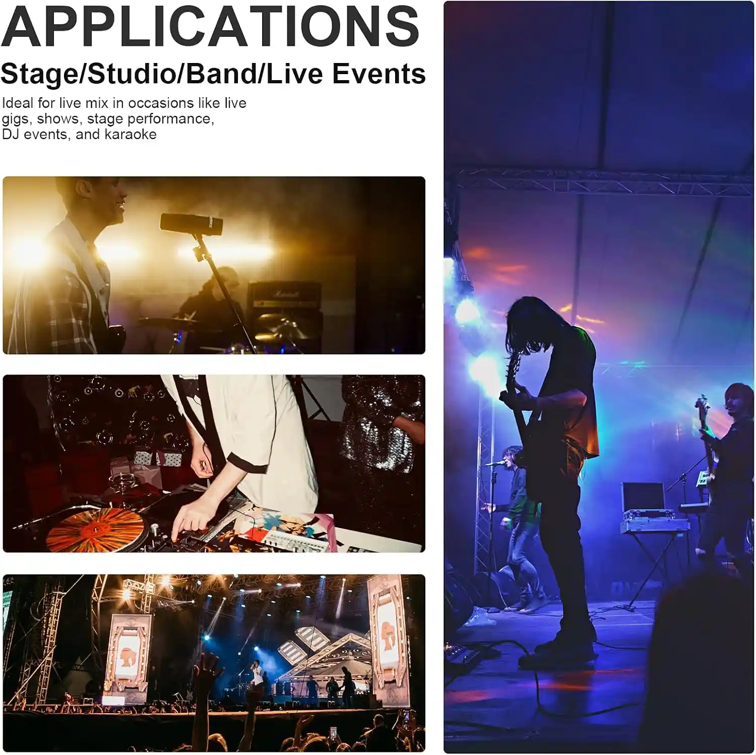 Audio Mixer 8 Channel Sound Board PTX-400