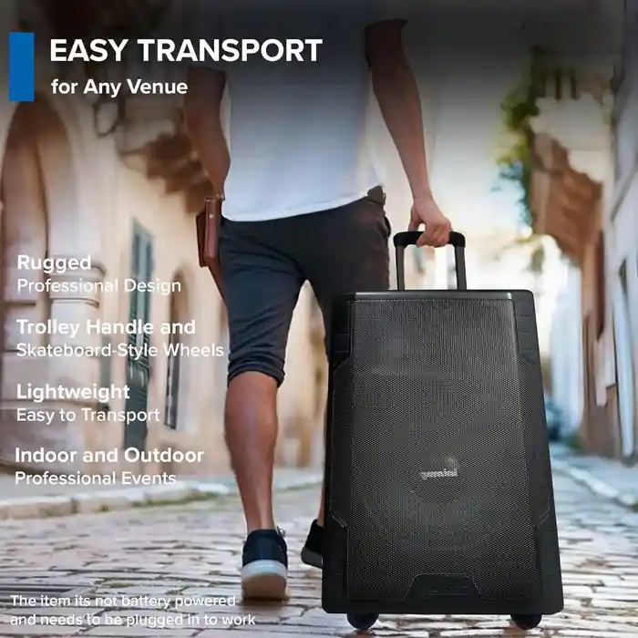 BackYard Bluetooth Party Speaker 15" 550W RMS